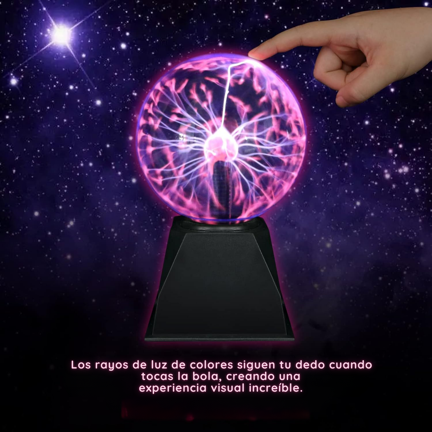 Bola de Plasma de Cristal Táctil
